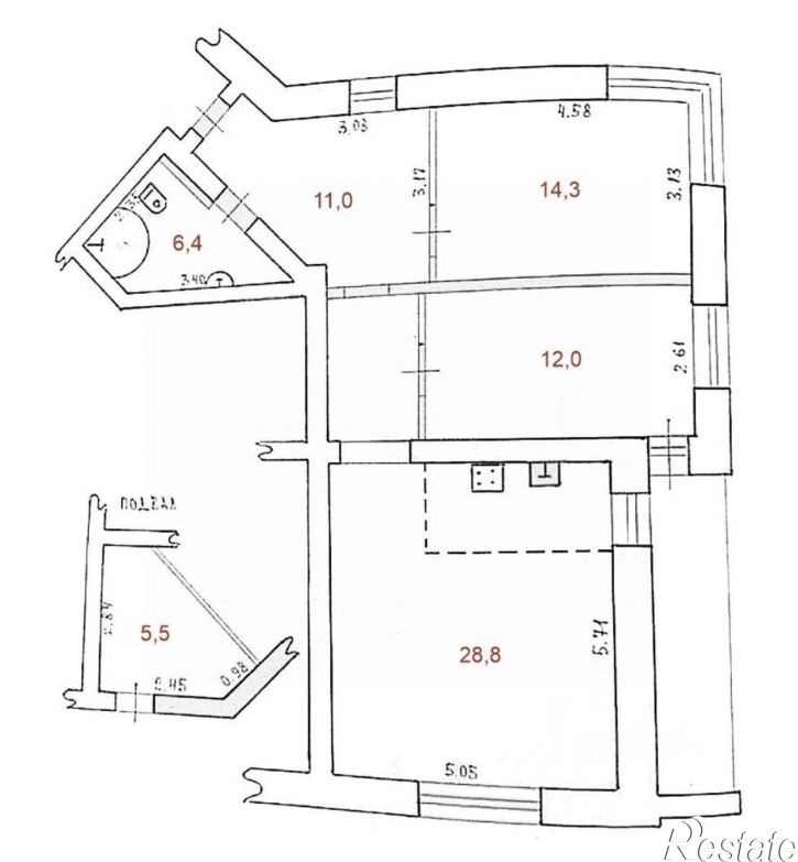 3-комн квартира Карелия республика, Петрозаводск