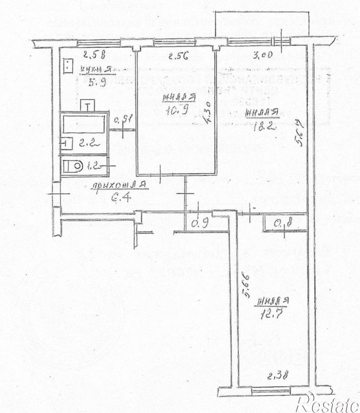 3-комн квартира Карелия республика, Петрозаводск