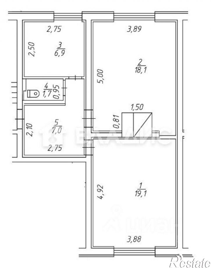 2-комн квартира Петрозаводск