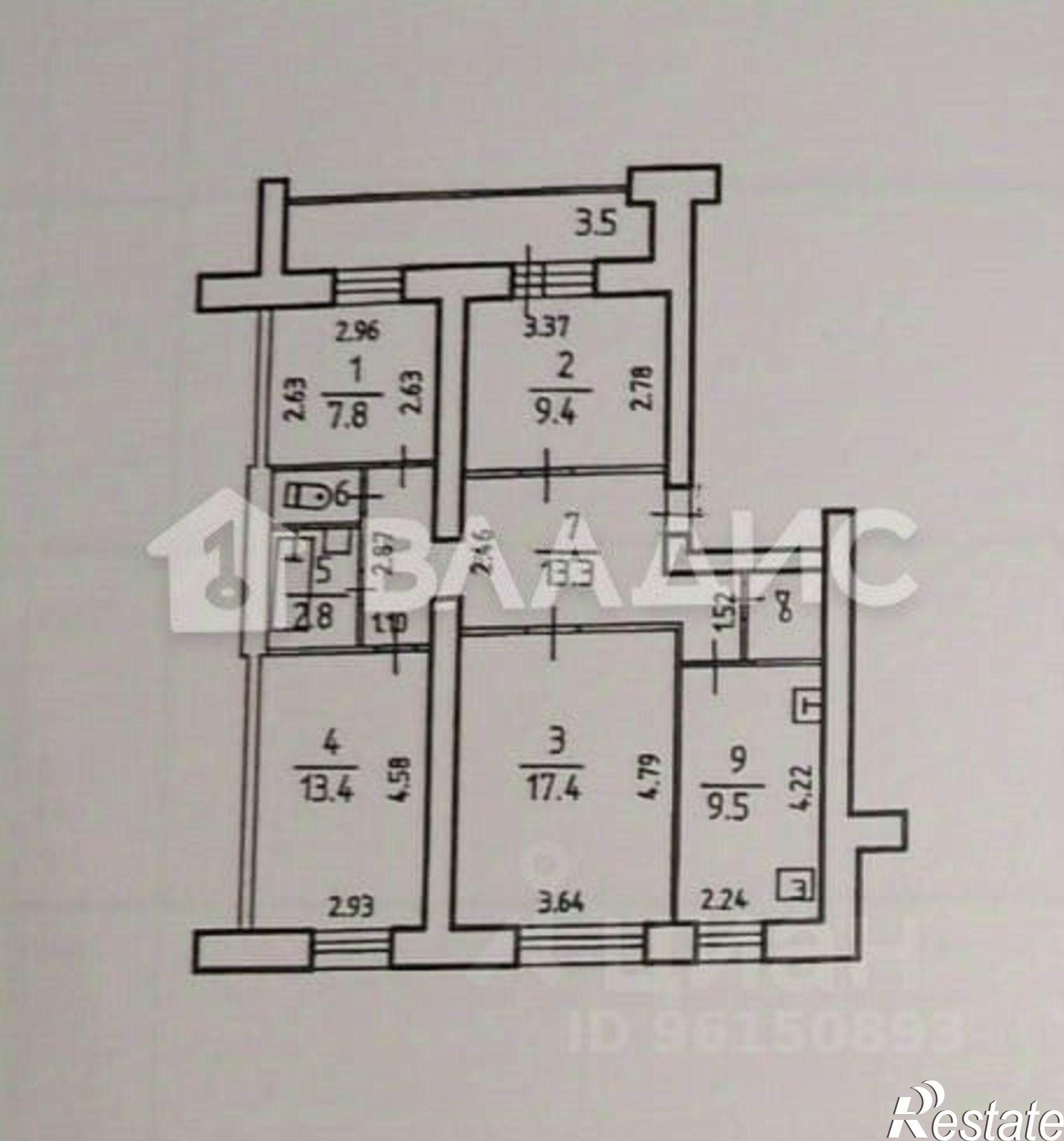 Купить квартиру за 3 400 000 рублей на ул Антикайнена, 1