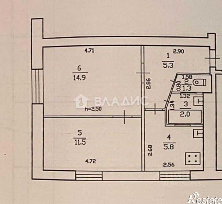 2-комн квартира ул Лейгубская, 1,  д. 1