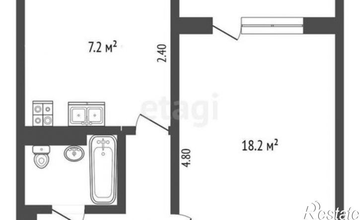 1-комн квартира ул Героев, 11,  д. 11
