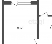 1-комн, 35кв м, этаж 1/9 улица Мелентьевой, 30