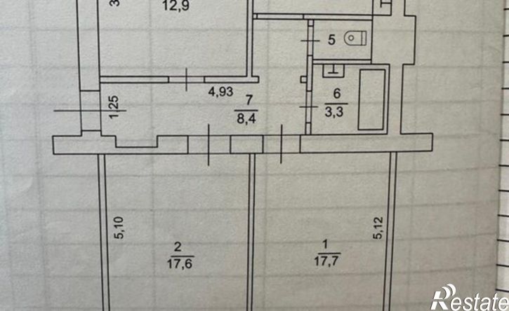 3-комн квартира Петрозаводск, Первомайский район, 20
