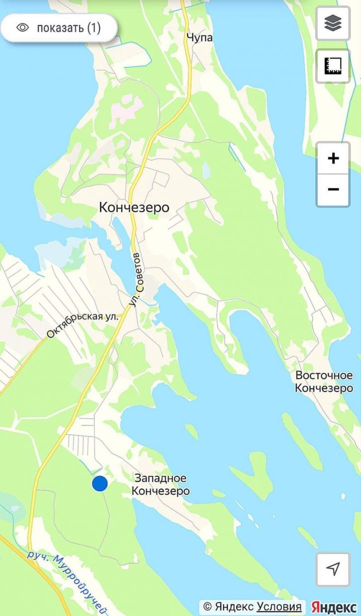 Земельный участок д. Западное Кончезеро