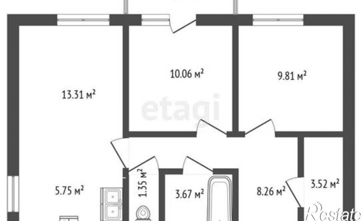 3-комн квартира Петрозаводск, улица Профсоюзов, 10к1