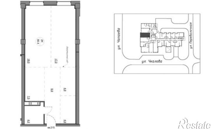 3-комн квартира Петрозаводск, улица Чкалова, 40